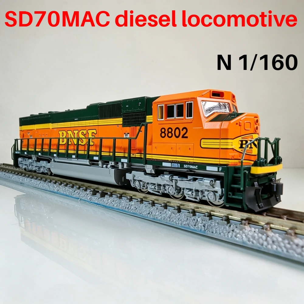 KATO N Type 1/160 Railway Model SD70MAC Diesel Locomotive 176-6401 Simulated Version with Lights Train Model Adult Toy Gift
