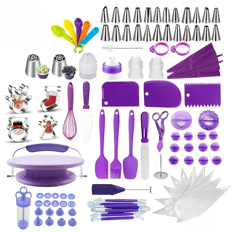 

Baking Tools Turntable Set Stainless Steel Decorative Nozzle Set Tool Accessories Cake Mould