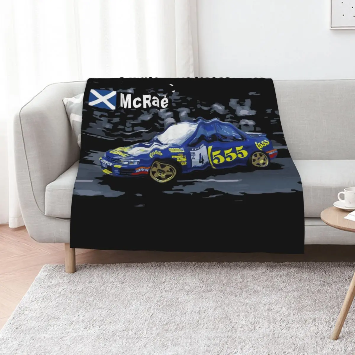 

wrc 555 colin McRae GC8 Throw Blanket Luxury Designer Sofas Beach Cute Plaid Blankets