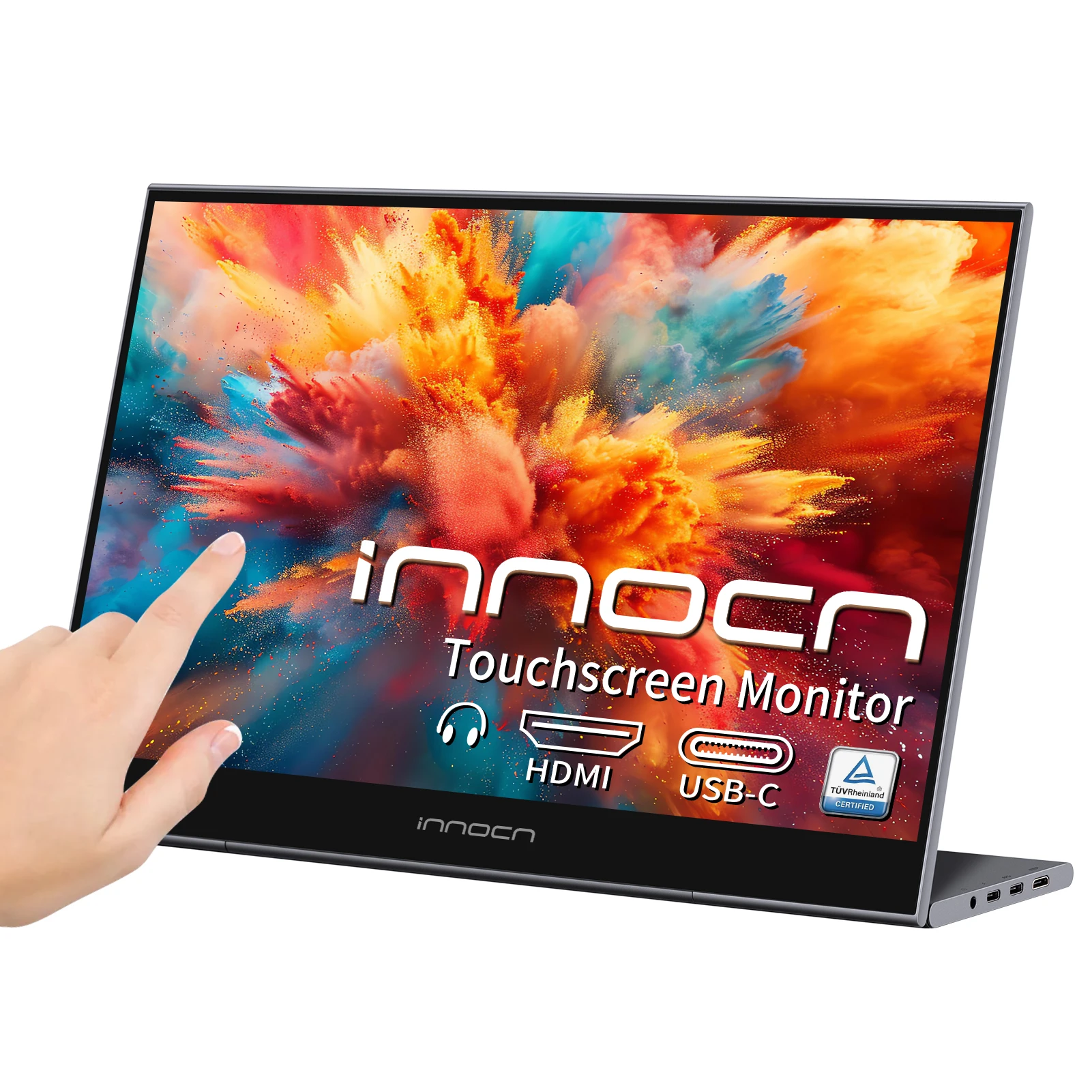 

INNOCN 15,6-дюймовый портативный монитор с сенсорным экраном | 1080P | HDMI, USB C HDMI | для MacBook, Windows, планшетов, Android, Chrome, PS4,