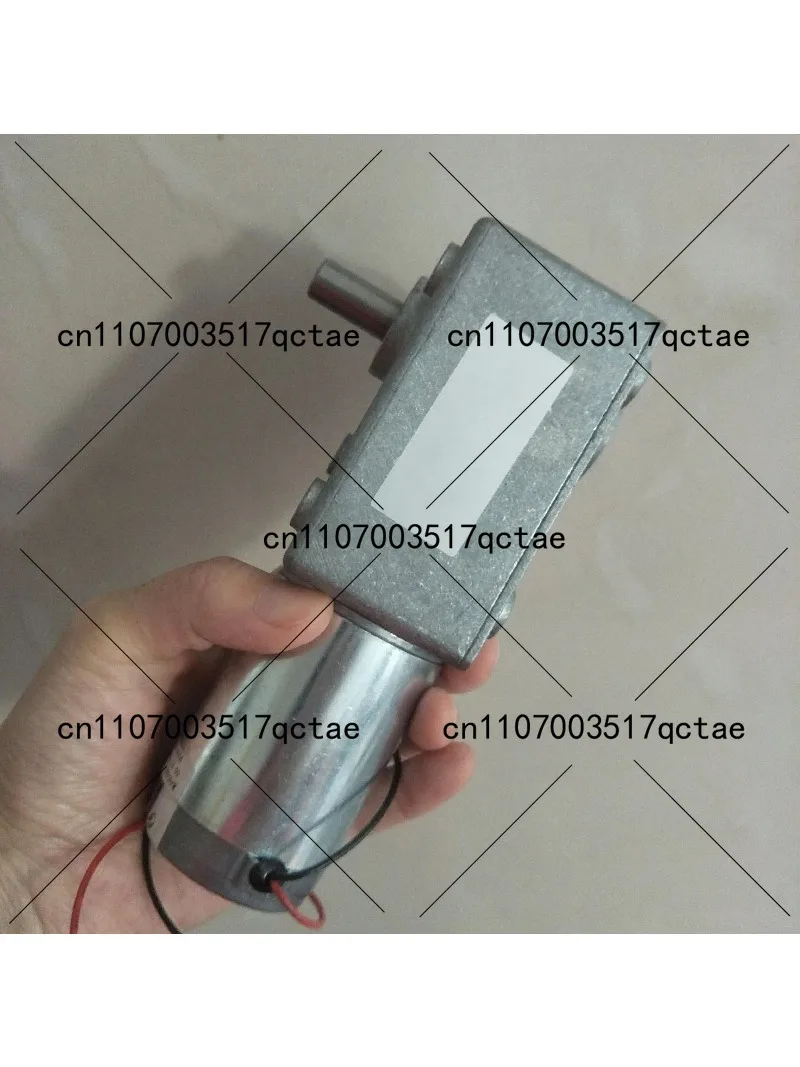 Rectangular Gearbox with Self-Locking Motor Worm Gear 12V 24V for DIY Projects