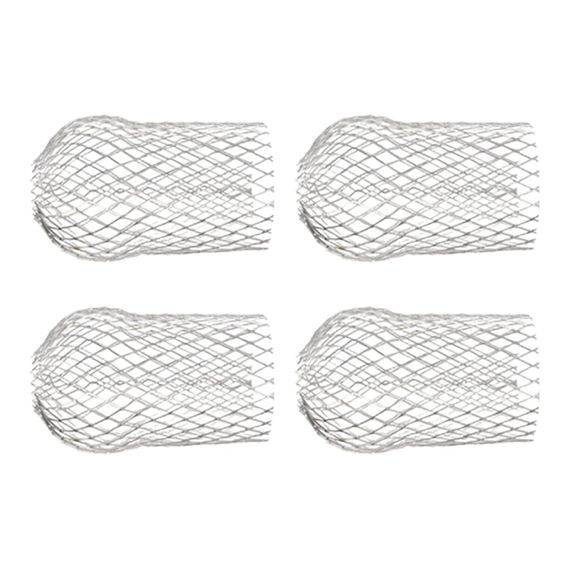 4 Pcs Gutter Downspout Guards 3.5 Inch Aluminum Leaf Filter Strainer Expandable Gutter Downspout Protector-A50M