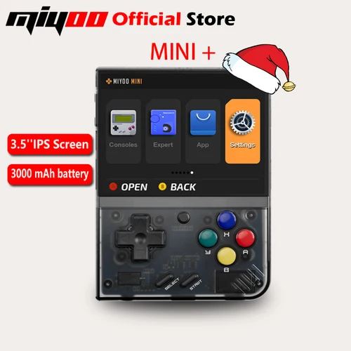 Consola de juegos portátil Retro MIYOO Mini Plus, pantalla IPS HD de 3,5 pulgadas, regalo para niños, sistema Linux, emulador de juegos clásico