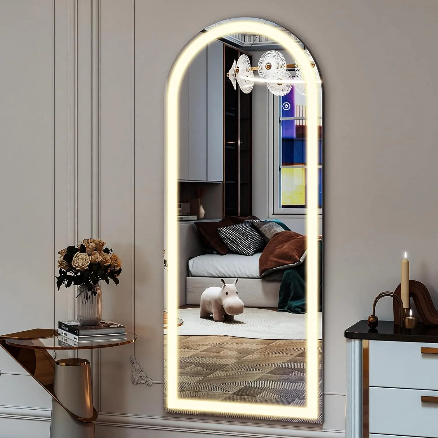 Full Length Mirror with LED Lights, 68