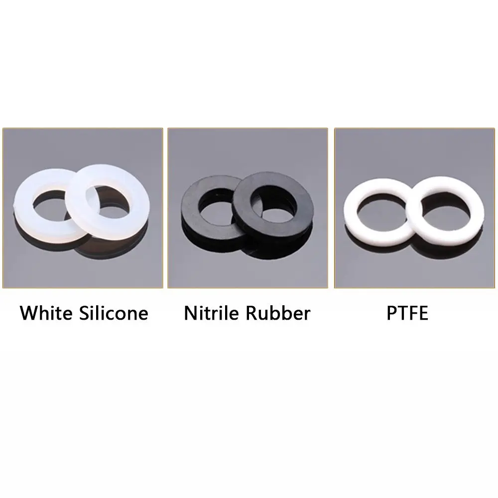 Hose Pipe Nozzle Seal Fitting Silicone Faucet Washer Shower Gaskets Rubber Ring Hardware Flat Gasket