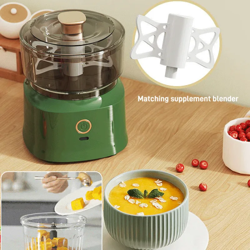 Household kitchen wireless large capacity electric meat grinder USB charging multifunctional garlic