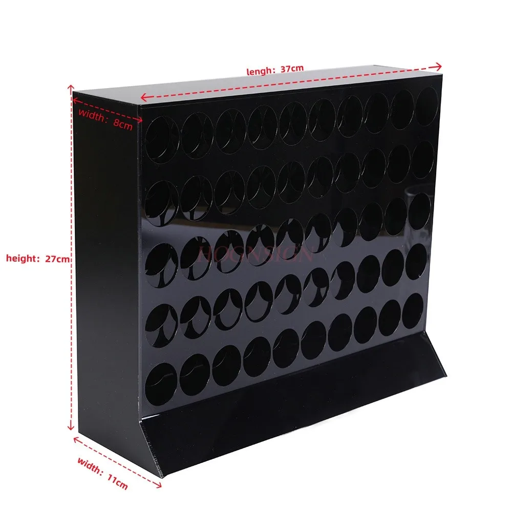 Acrylic board material 50 hole tattoo color rack can be hung on wall tattoo display rack