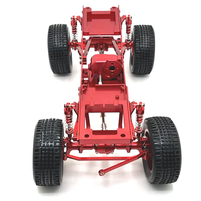 1/12 MN168 remote control car spare parts, metal upgrade and modification, front and rear door axles, frame, chassis