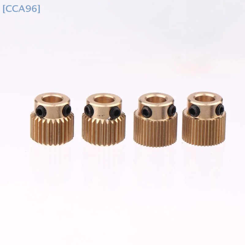 5 ชิ้นทองเหลือง Extruder ล้อ 26/40 ฟันเกียร์สําหรับ Creality CR-10 10 วินาที S4 S5 Ender 3 / Pro / V2 3D ชิ้นส่วนเครื่องพิมพ์อุปกรณ์เสริม