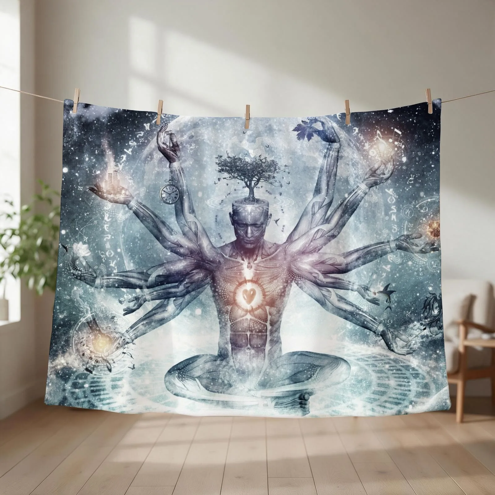 The Neverending Dreamer Throw Blanket couch cozy soft plush fuzzy picnic outdoor blanket