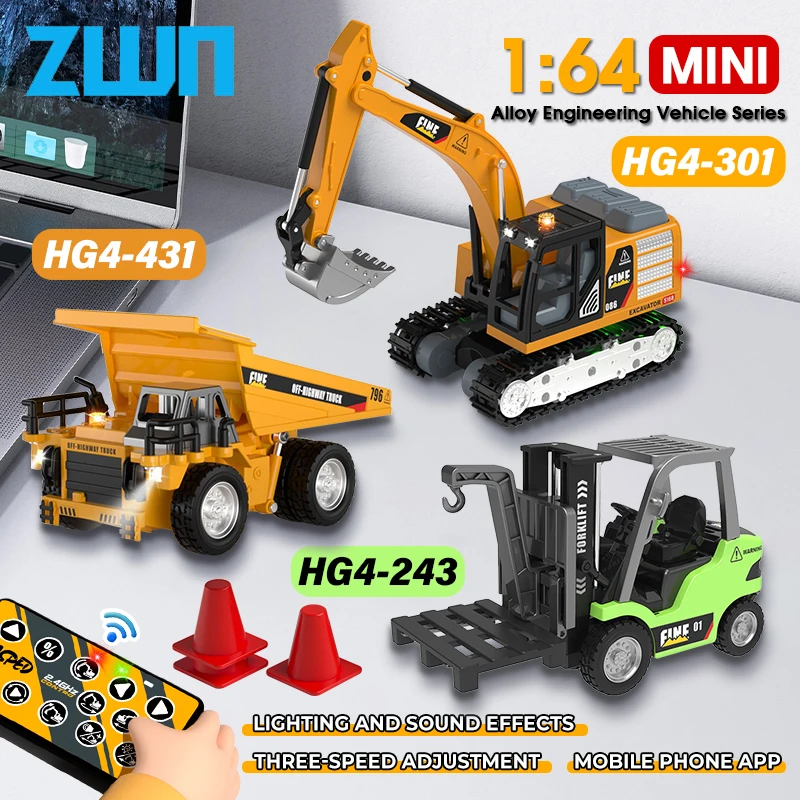 ZWN - pelle télécommandée et camion à benne basculante, modèle de
