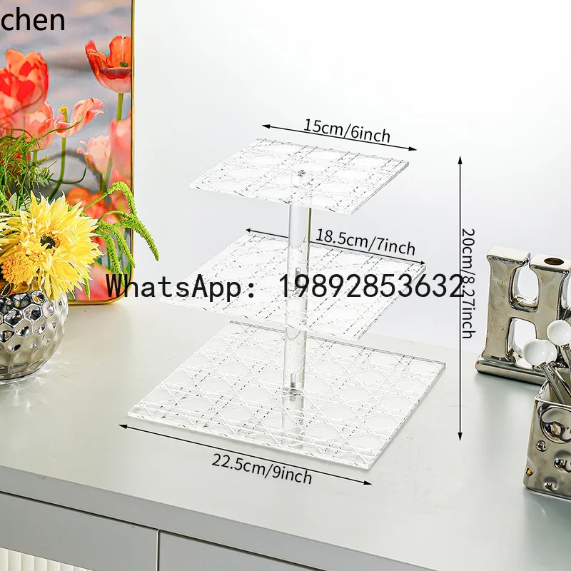 

X20 multi-layer afternoon tea snack rack, fruit plate, commercial dessert display stand, cake tray, exquisite snack tray
