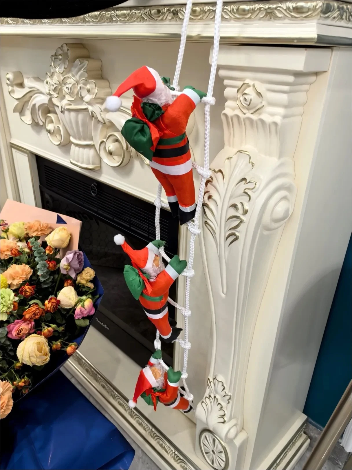 

Рождественский Санта-Клаус, восхождение, лестница, кукла, Рождественская елка, подвесное украшение, внутренняя дверь, стена, Рождественский кулон, новогодние подарки