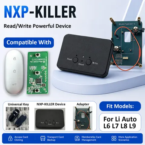 CNP259 Unlimited NXP-Killer Remote Adding Tool With Adapter Universal Fob Control For Li Auto L6 L7 L8 L9