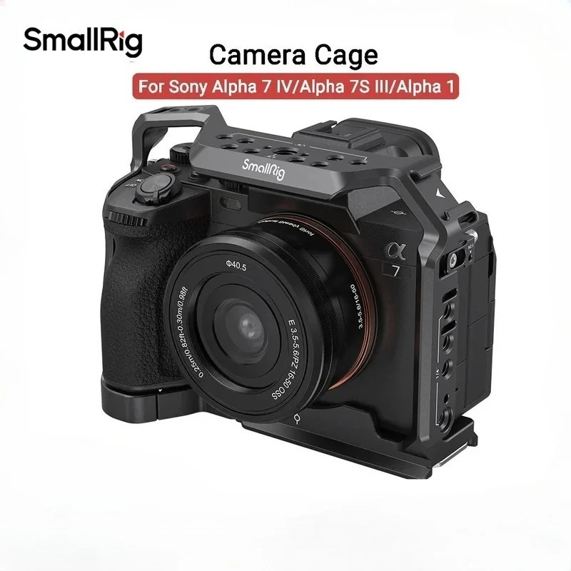 

SmallRig 3666 для Sony A7 IV a7m4 Клетка для камеры Sony Alpha 7 IV/A7S III/A1/A7R IV с многомонтажными опциями