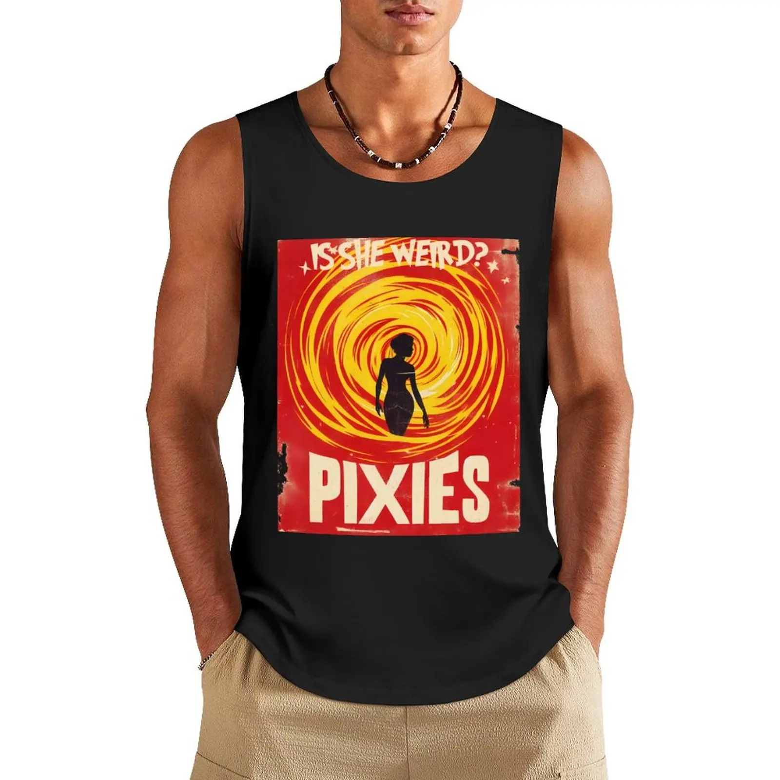 

She Is Weird - Pixies Tank Top anime t-shirt for man Men's gym articles