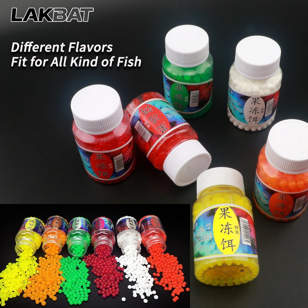 300 Stück Weichköder mit Fischaroma, Fischfutter, Aquatisches Futter, Karpfen-Pesca-Lockstoff, Geschmacksfaden, Hakenpille, Nährstoffreiche Eier – Detail 7
