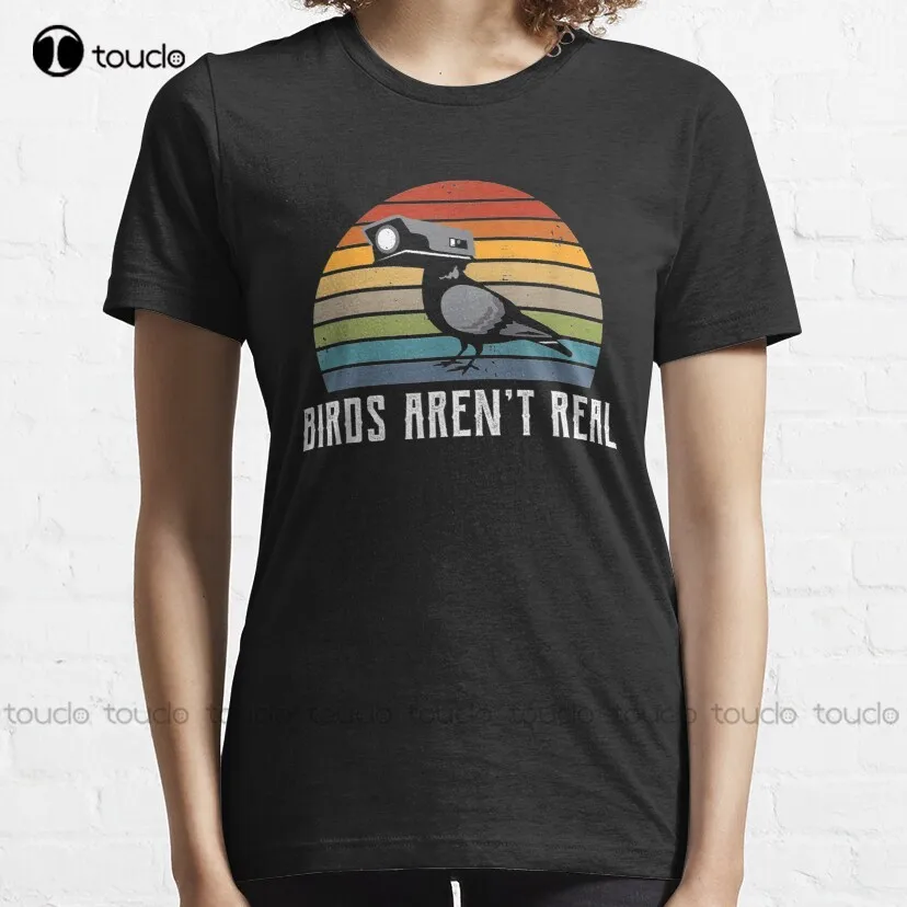 Vintage Birds Aren'T Real Son Theyre Any Retirement It To, Government Loves With Get Of Xmas Classic T-Shirt Mens T-Shirts