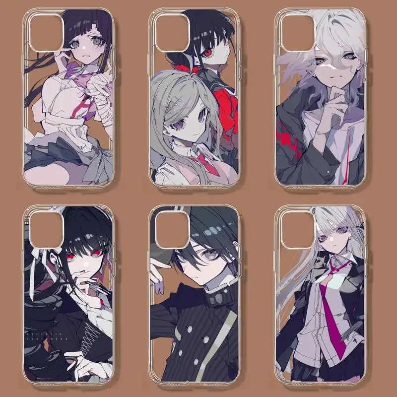 Danganronpa Phone Case For iPhone 11 12 Mini 13 14 Pro XS Max X 8 7 6s Plus 5 SE XR Transparent Shell