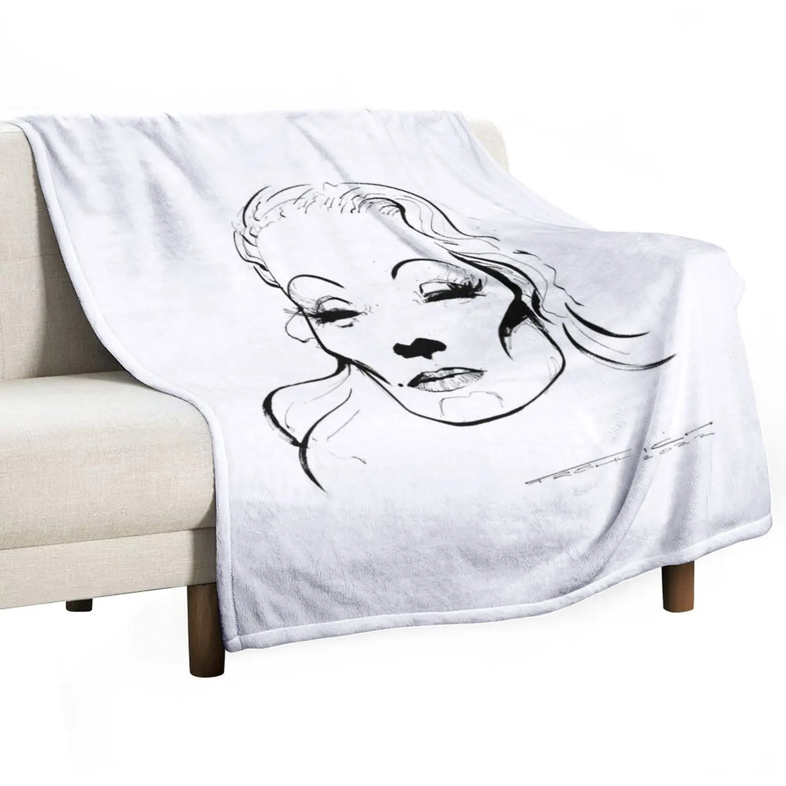 Marlene Dietrich Throw Blanket Thermals For Travel Blankets For Bed Blankets