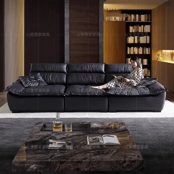 가죽 안락 의자 거실 소파, 사무실 안락 의자, 코너 러브 시트, 거실 소파 라운지, 뮤블스 포스트 모던 가구 