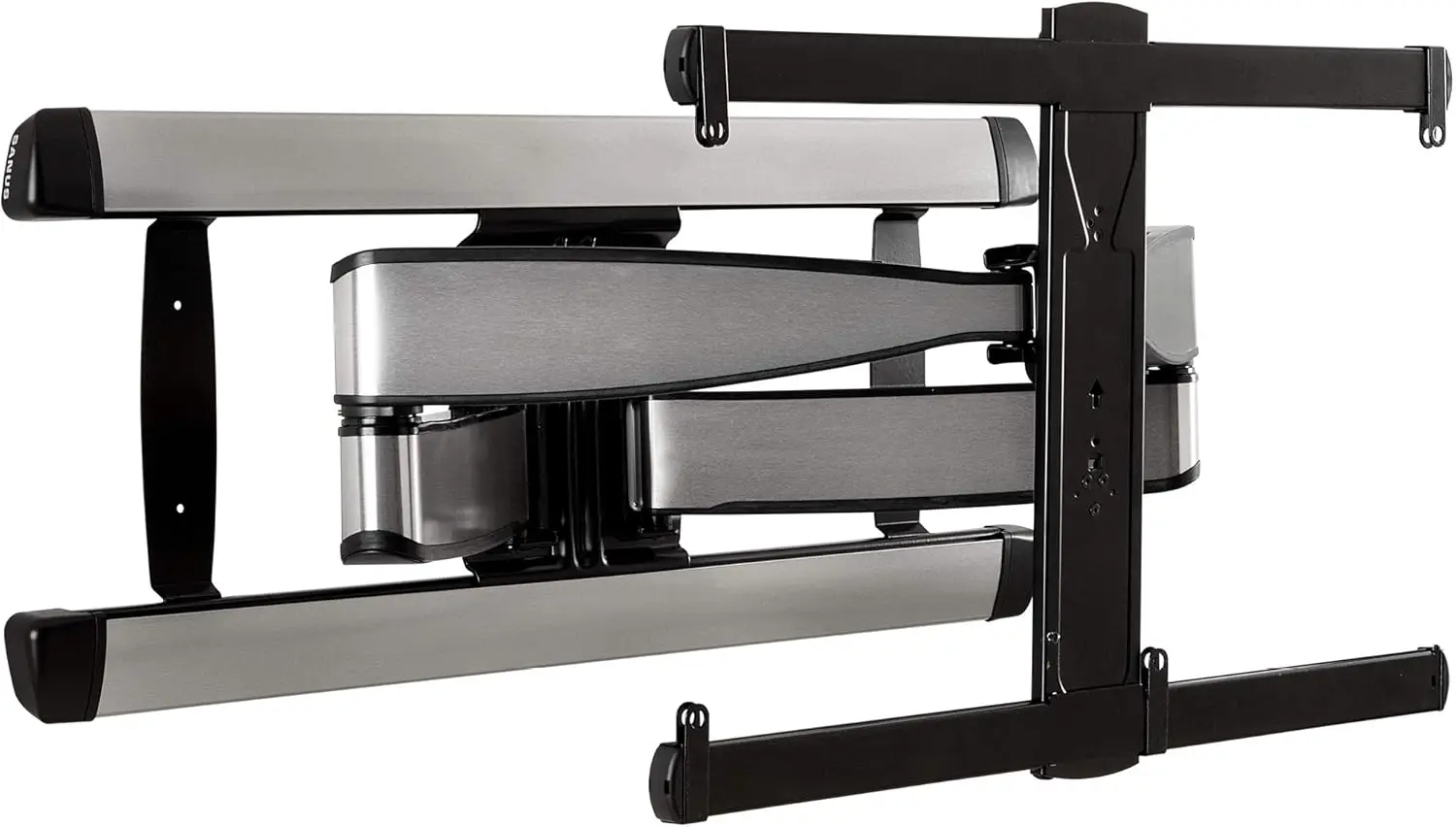 

Premium Full Motion TV Wall Mount for TVs Up to 90" - Stainless Steel Finish with Smooth Extension, Swivel & Tilt