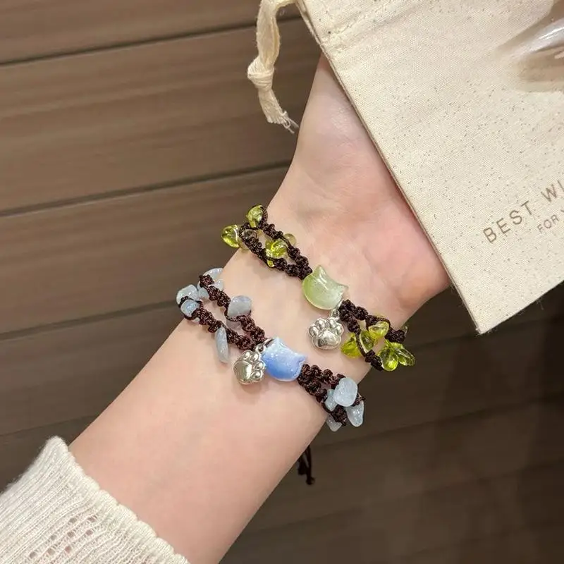 Matching Bracelets Unique White Bracelet Black Bracelet Adjustable Couple Bracelets For Zodiac Year Anniversaries Daily Outfit