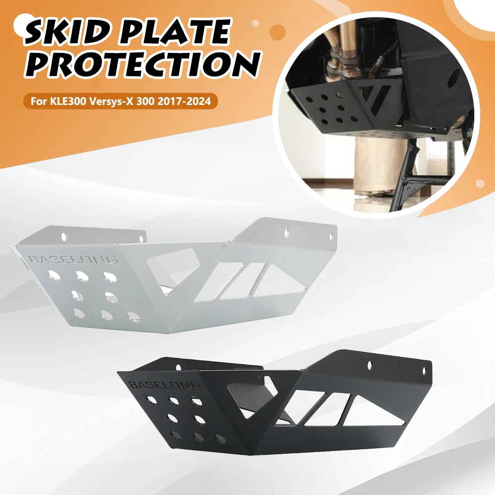 

For Kawasaki Versys X300 X 300 2017-2024 Motorcycle Engine Protection Base Chassis Cover Skid Plate Belly Pan Protector KLE300