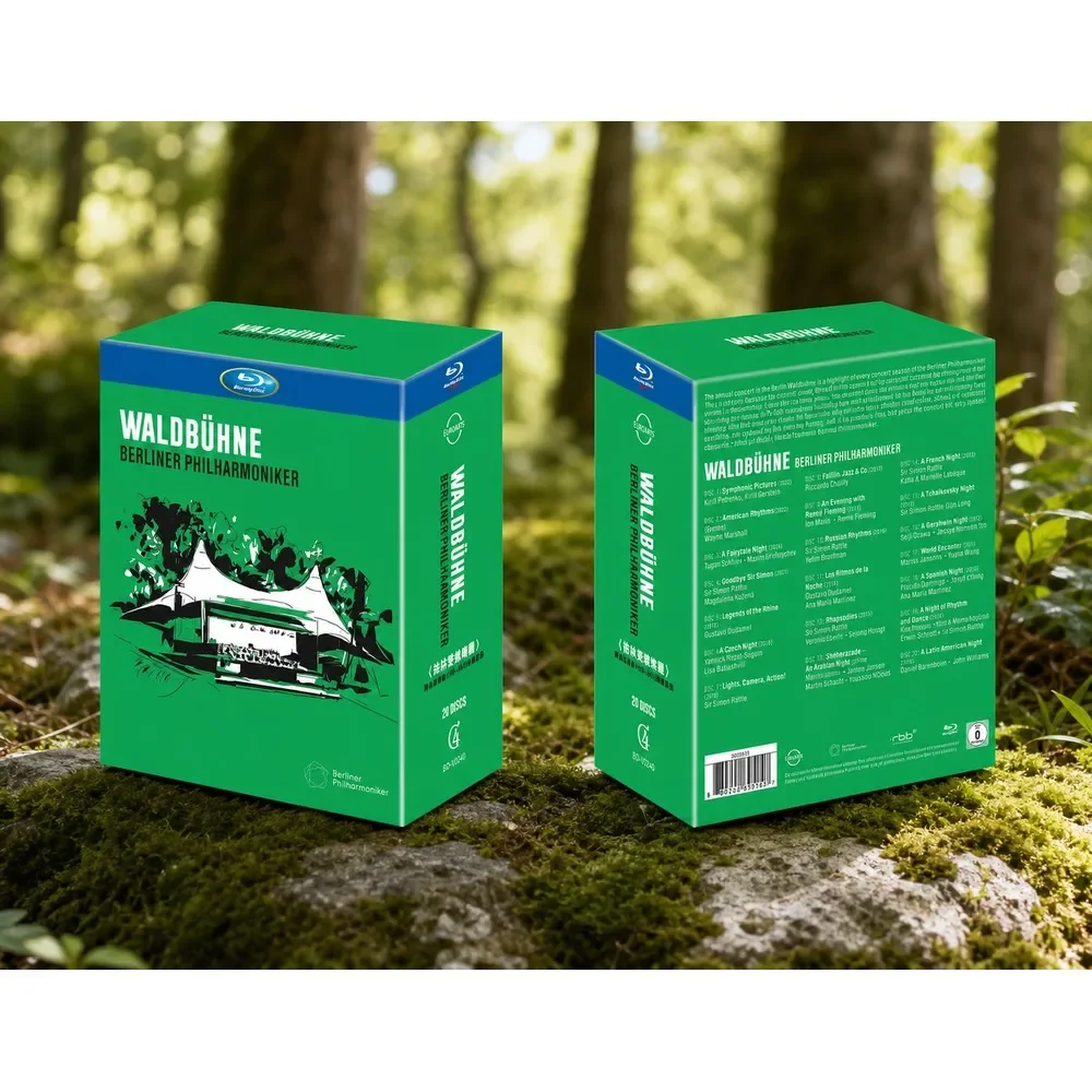 New Blu-ray Disc Set Berlin Philharmonic Forest Concerts 20-Disc Edition Original Soundtrack with Chinese Subtitles