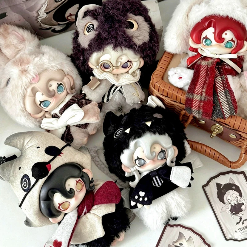 Moonin The Shrouded Night Series Blind Box, Figura de Vinilo de Anime Moonin, Caja Misteriosa, Colgante para Bolsa, Llavero, Juguetes Decorativos, Regalo Sorpresa