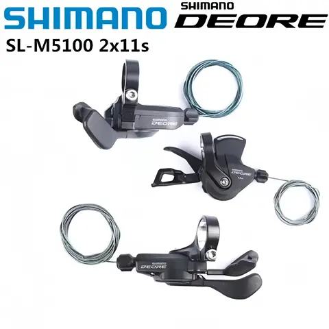 Shimano SL M5100 M7000 시프터 레버 SLX XT M8000 시프터 MTB 자전거 2s/11s 오른쪽 11 속도 시프터 왼쪽 시프트 레버 내부 케이블