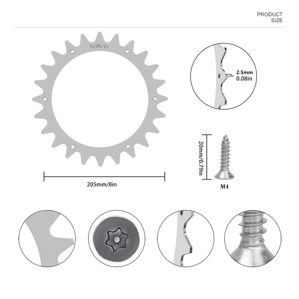 جزازة آلية الجر تحسين عجلات مساعدة المسامير الروبوتية ل Worx Landroid L روبوت جزازة العشب أجزاء عجلة الجر