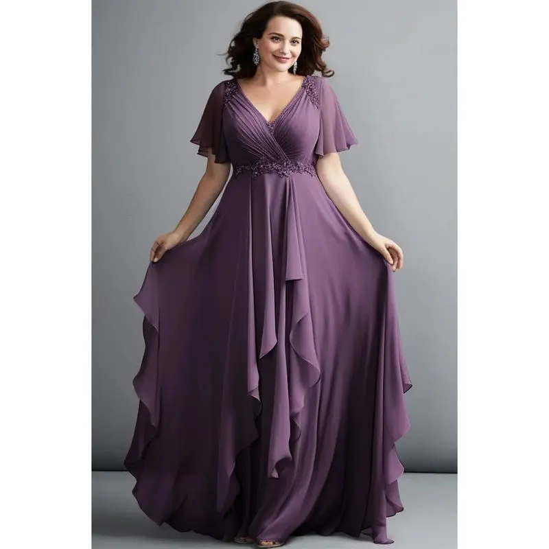 

plus Size Mother of the Bride Ape Irregular Hem Overlay Wrap Cleanfit Sle Mid-Length Ladies Faion Thiened Winter Coat