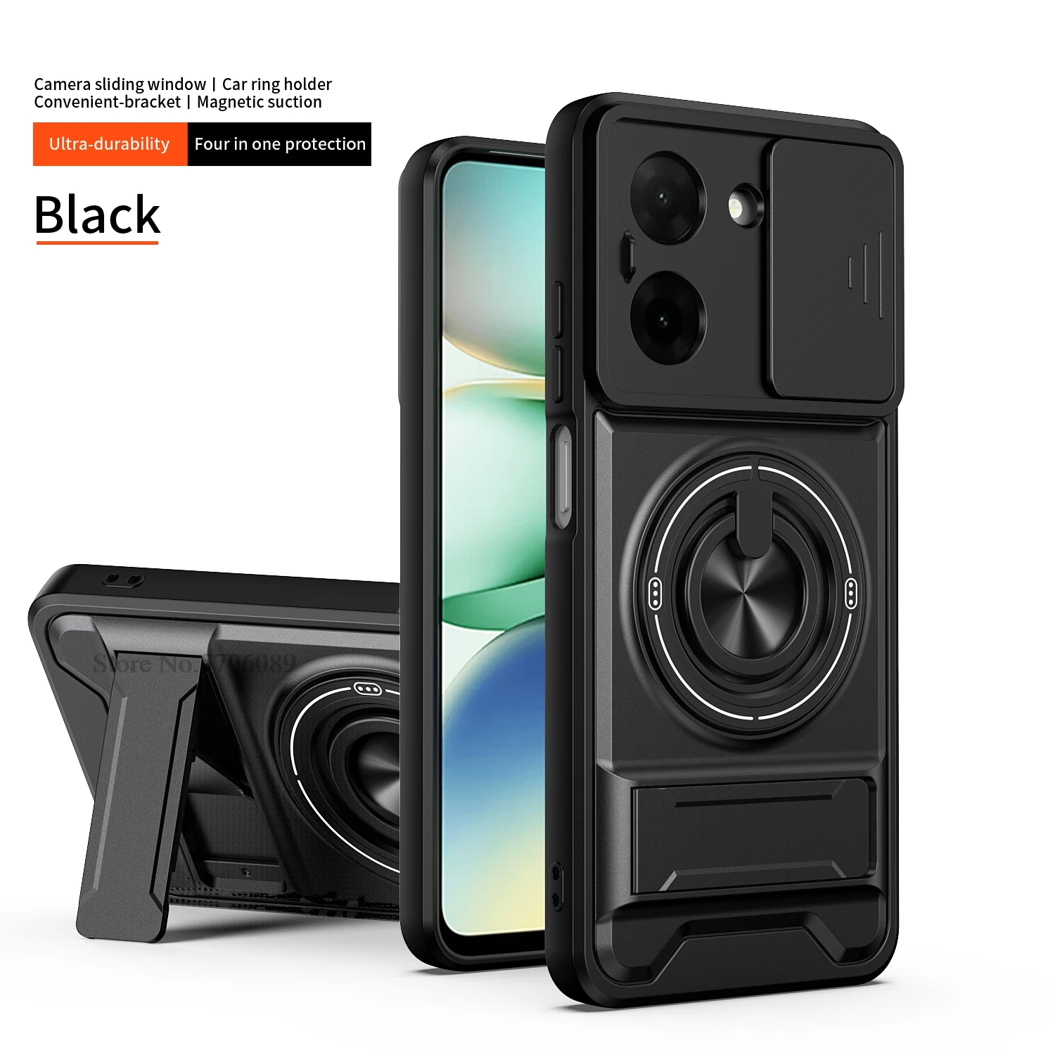 Schutzhülle für Poco X8 Pro, stoßfest, mit Schiebeobjektivschutz, Handyhülle für Xiaomi Poco X8 Pro X8 Pro Max 5G – Detail 1