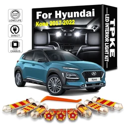 TPKE 11Pcs Canbus LED Interior Map Dome Trunk Light Kit For Hyundai Kona 2017 2018 2019 2020 2021 2022 Car Led Bulbs No Error