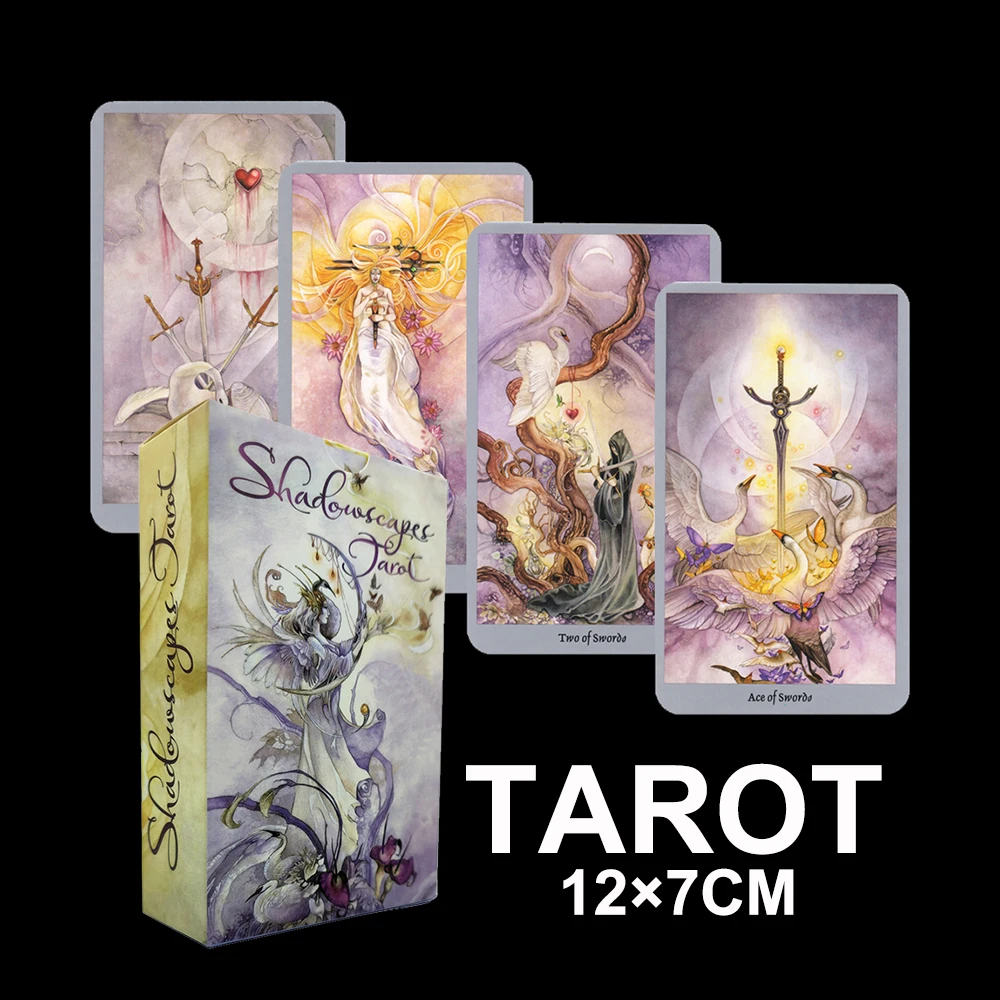 12x7cm Shadowscapes Divination Tarot with Guide Book myths, and folklore from cultures around the world.