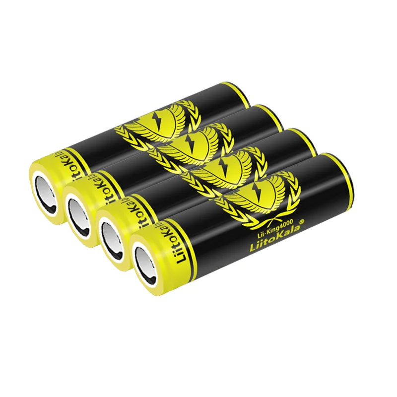 12PCS LiitoKala 18650 4000mah 3.7V High discharge 18650 Battery 12A Rechargeable High Drain Battery or Box Mod flashlight