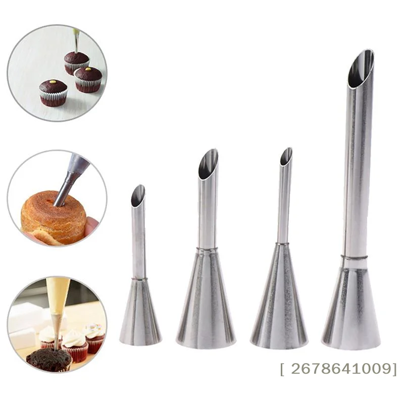 ⚑3/5/6Pcs Stainless Steel Puff Cream Nozzles Cake Piping Tip DIY Donut Pastry Cupcake Desserts Baking Decorating Accessories
