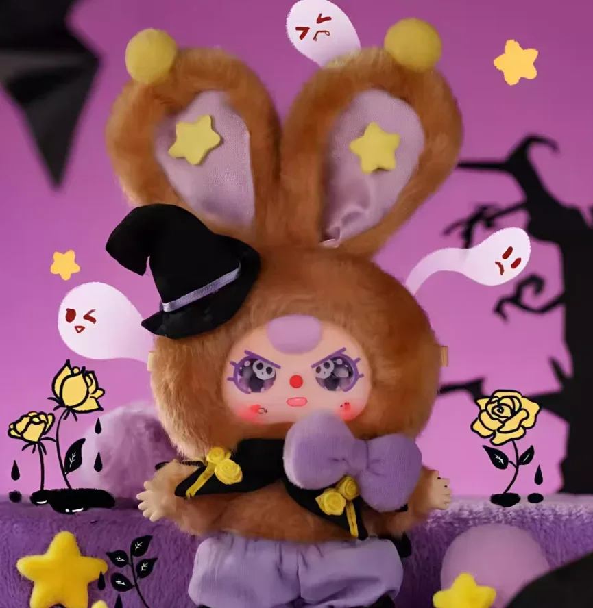 Original Baby Three Halloween Castle Adventure Series Plush Blind Box  Bag Pendant Collection Model Kids Halloween Gift