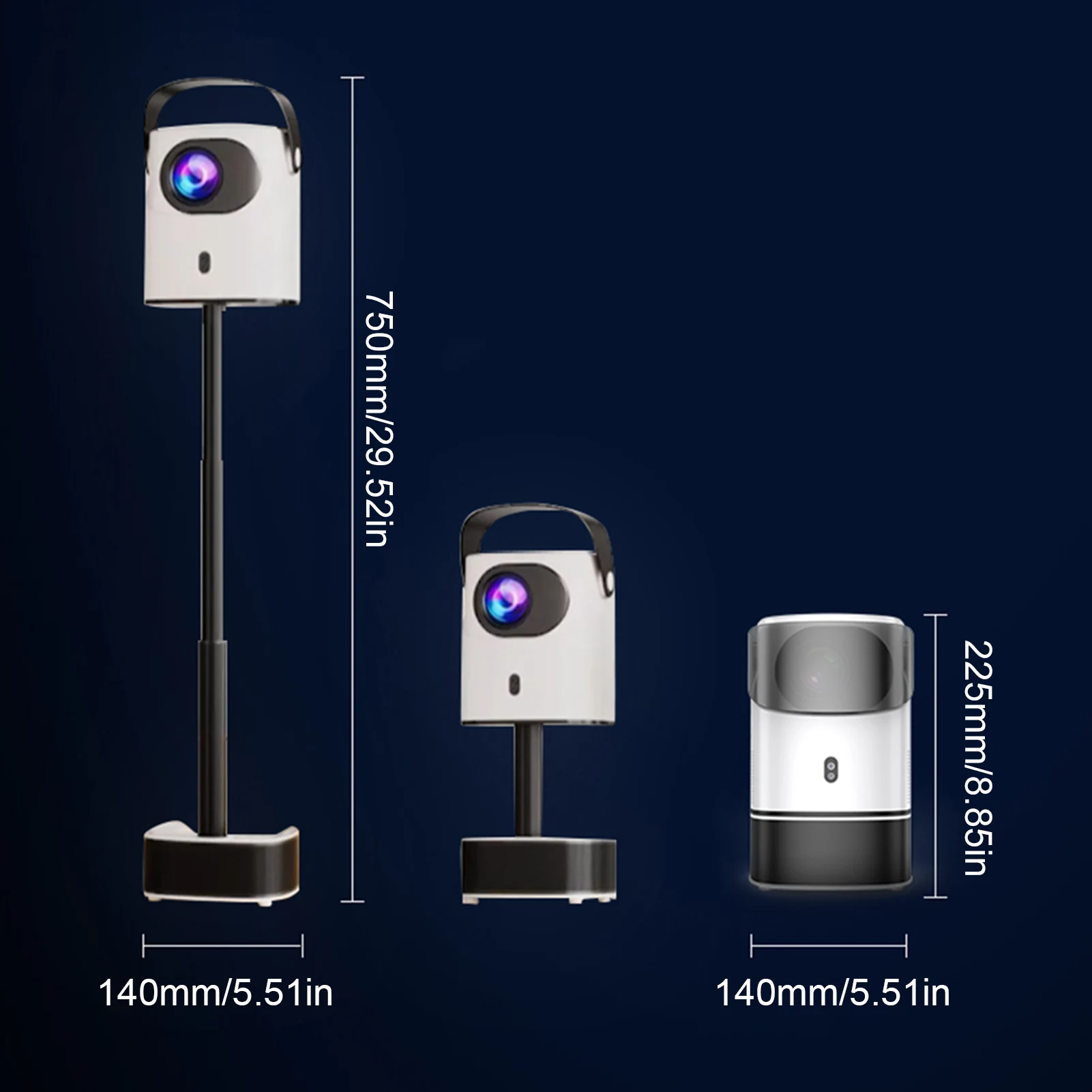 โปรเจคเตอร์ 1080P โฮมเธียเตอร์ ระบบแอนดรอยด์ 11 รองรับการถอดรหัสวิดีโอ 4K จอแสดงผล 100 นิ้ว เทคโนโลยีฉายภาพแบบสะท้อนหน้าจอ โปรเจคเตอร์สำหรับดูหนัง
