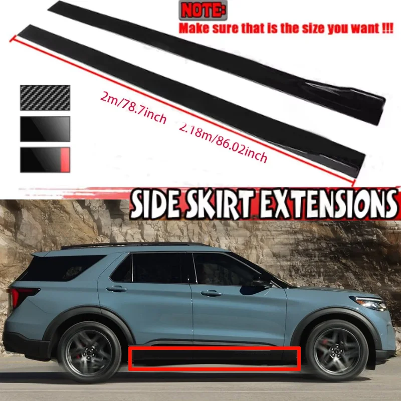 

Для FORD Explorer Mustang Mach-E Territory 2 м, боковая юбка автомобиля, удлинительная пластина, разделитель губ, бампер 2,18 м, гоночный боковой спойлер