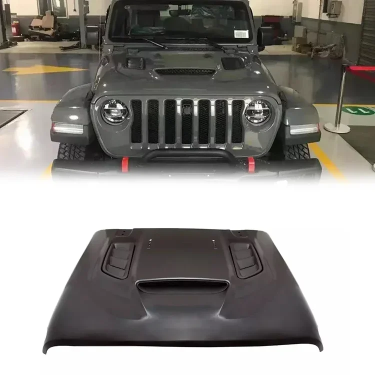 Spedking 2018-2021 Hood Bonnet Car Offroad 4x4 Auto Accessories Car Hood for jeep wrangler JL JT