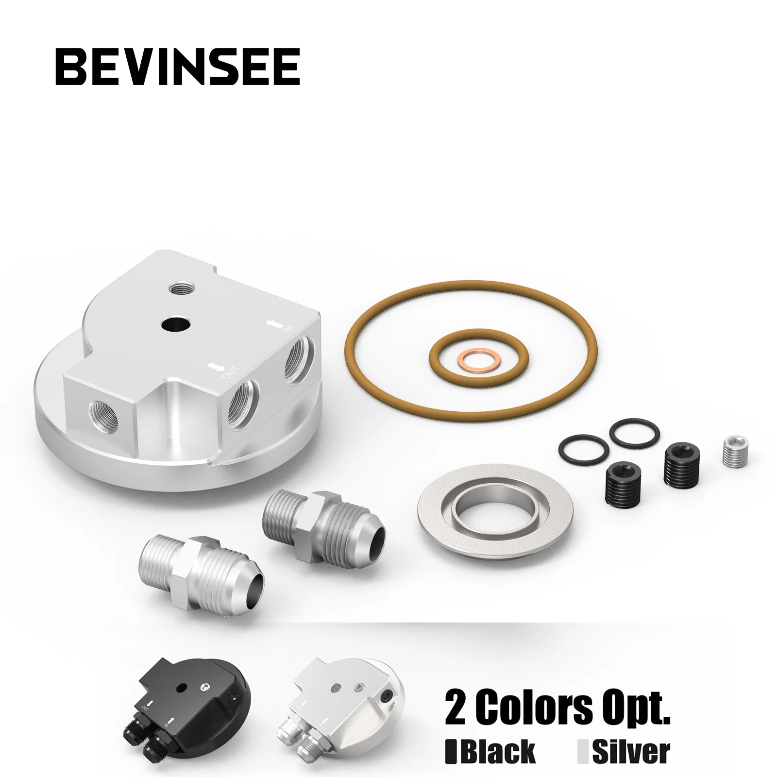 

BEVINSEE Oil Filter Cap for BMW E36 E46 E34 Z3 Z4 E85 E86 320i 325i 520i 525i M3 M50 S50 S52 S54 Replaces 11421711075 1142174100