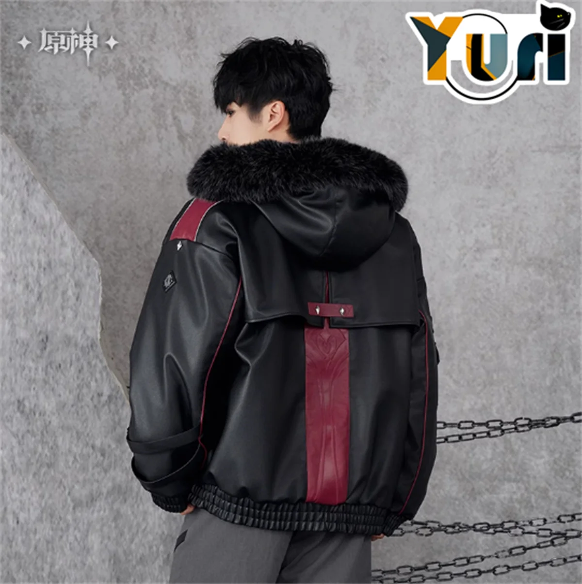 Yuri Game Genshin Impact Wriothesley Hooded Jacket For Women Men Retro Casual Daily Cosplay Props Fan Gift