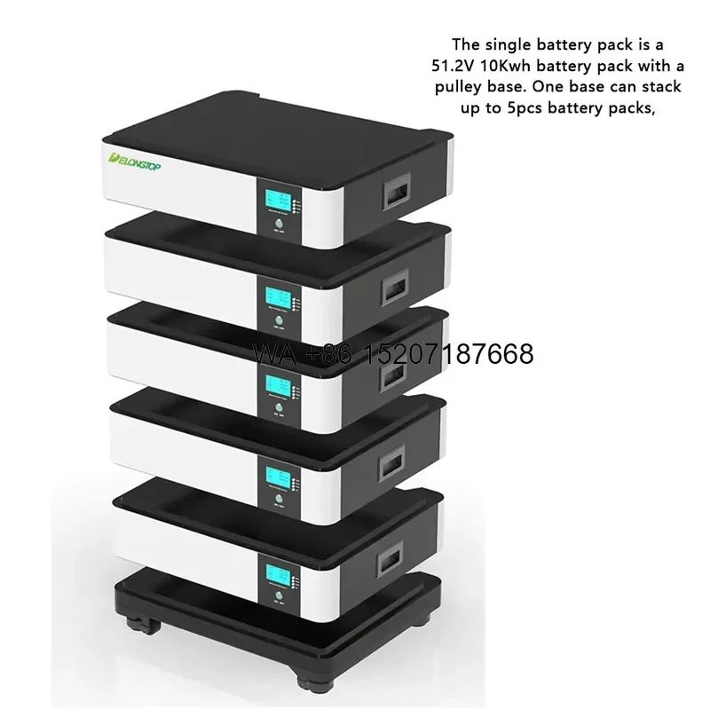 Wmwmnu EU Stock for Solar Home Battery Stackable 48V 100Ah 200Ah 300Ah Lithium LifePO4 5Kwh 10Kwh 15Kwh ESS Energy