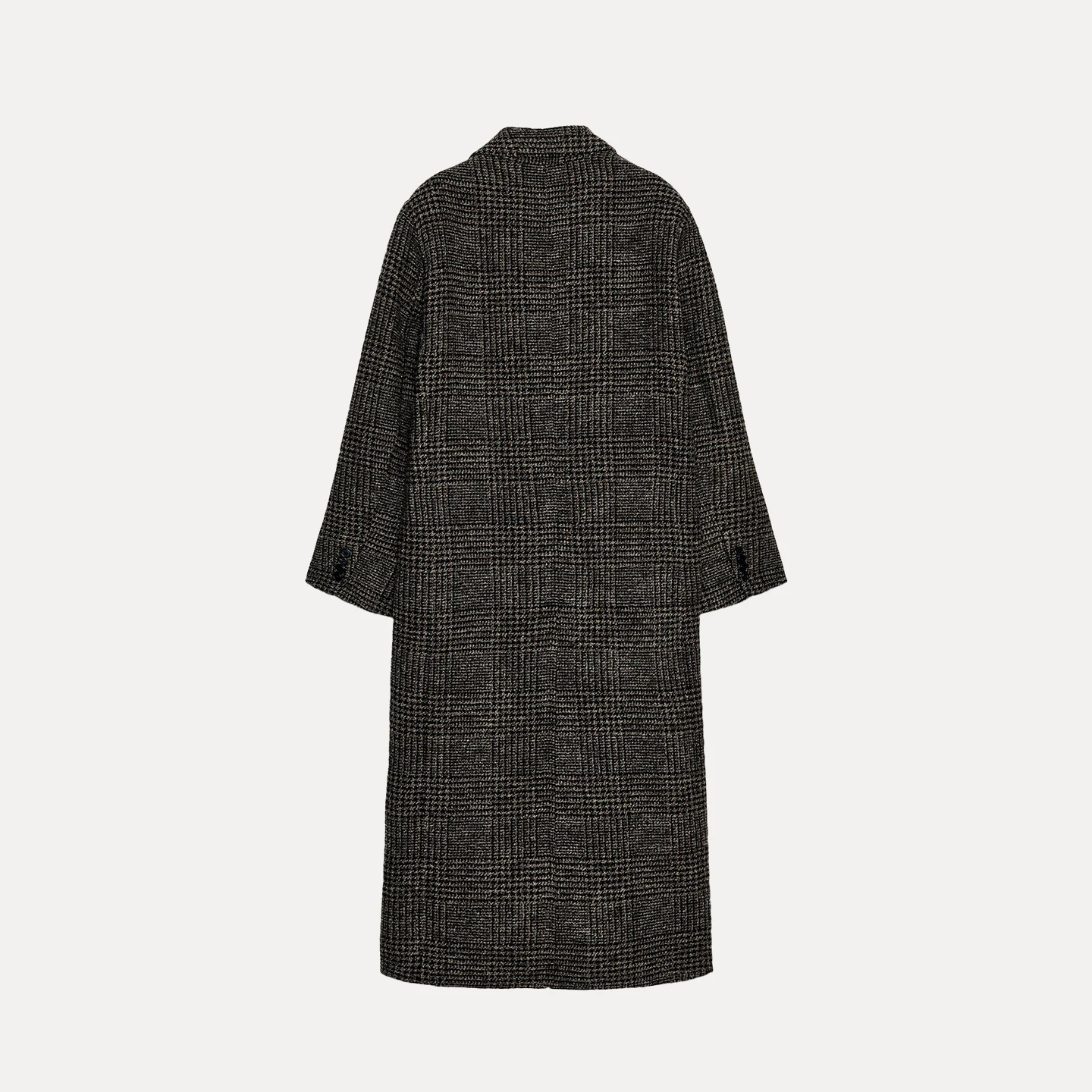 

Z 2025 новое модное женское пальто в клетку, универсальное осенне-зимнее пальто, верхняя одежда китайского бренда, женская шерстяная куртка