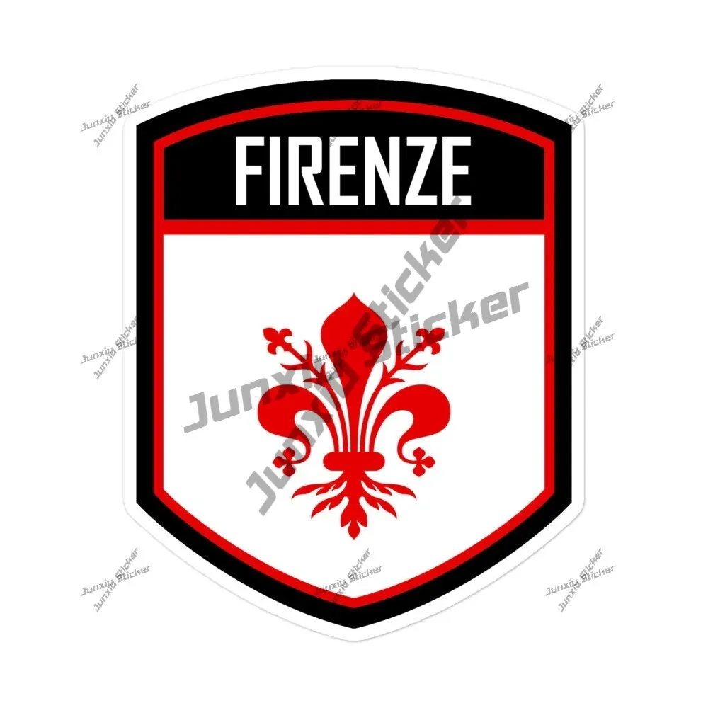 

City Of Florence Italy Flag Emblem Sticker Firenze Italia Vinyl Stickers Jdm Decoration Decal New Energy Pvc Boat Accessories