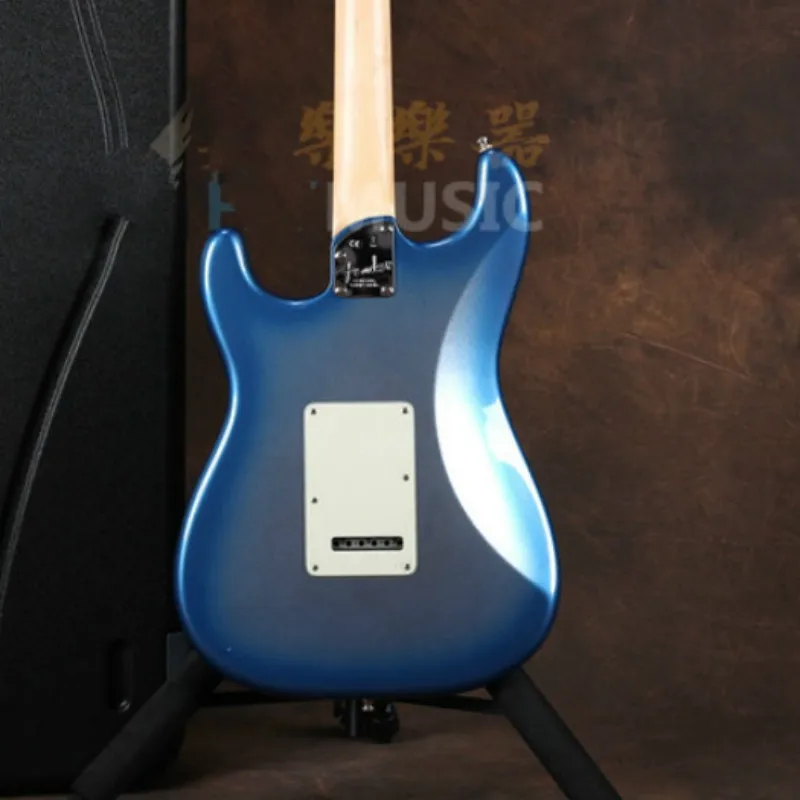 New Arrival!!!!!!! Sky Blue Burst ST Electric Guitar, Solid Mahogany Body ,Roswood  Fretboard,