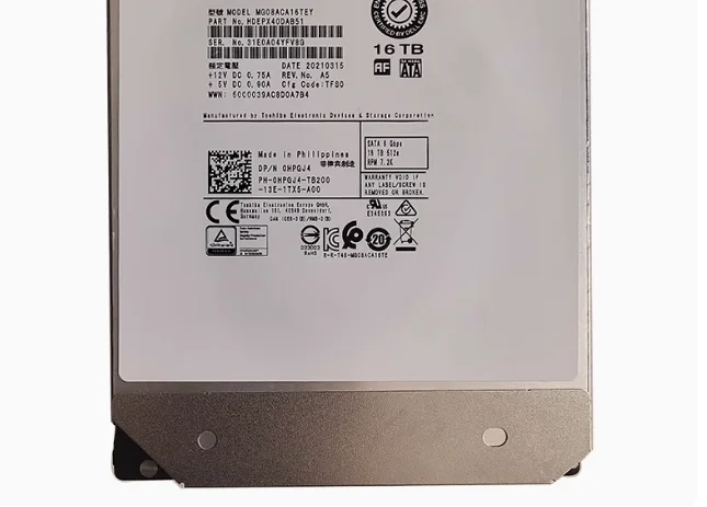 

Для 0HPGX4 MG08ACA16TEY HPGJ4 16T SATA 6G 7,2K 3,5-дюймовый жесткий диск