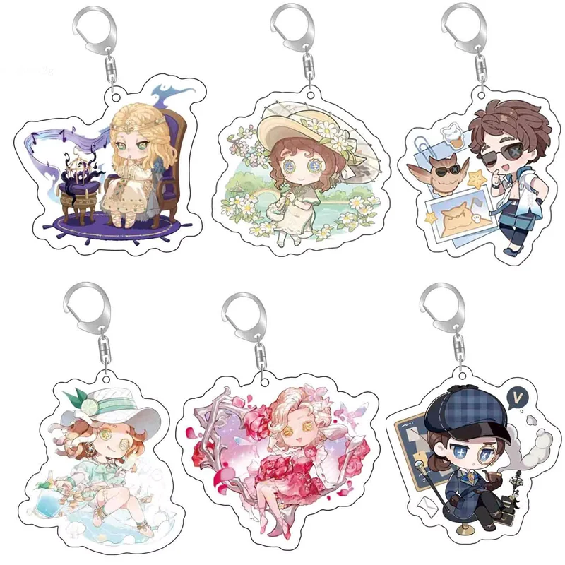 Hip Hop Anime Identity DIY Stand Acrylic Keychains Game Figure Lucky Guy Reznik Emma Woods Helena Adams Pendant Decor Toy Doll